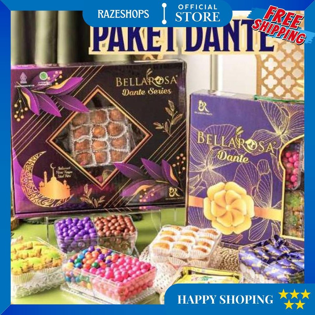 

( Berat 1Kilo ) Paket Kue Bellarosa Dante Series Parsel Idul Fitri 2025/ Paket Kue Dan Snack Lebaran D Gratis Ongkir