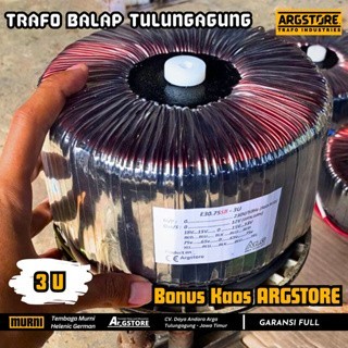 Trafo toroid donat 30A 75V CT (murni) Spesifikasi Balap
