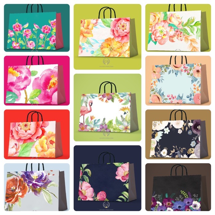 

Paper Bag Flower/Tas Kado/Tas Kertas/Bungkus Kado/Hampers /Goodie Bag