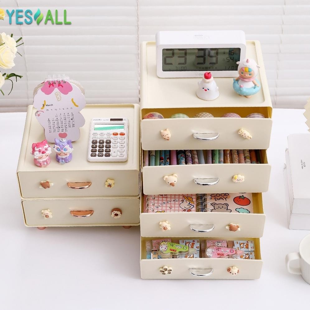 Ex45 YESALL Rak Susun Serbaguna - Rak Kosmetik Kotak Penyimpanan Rak Skincare Rak Serbaguna Tempat M