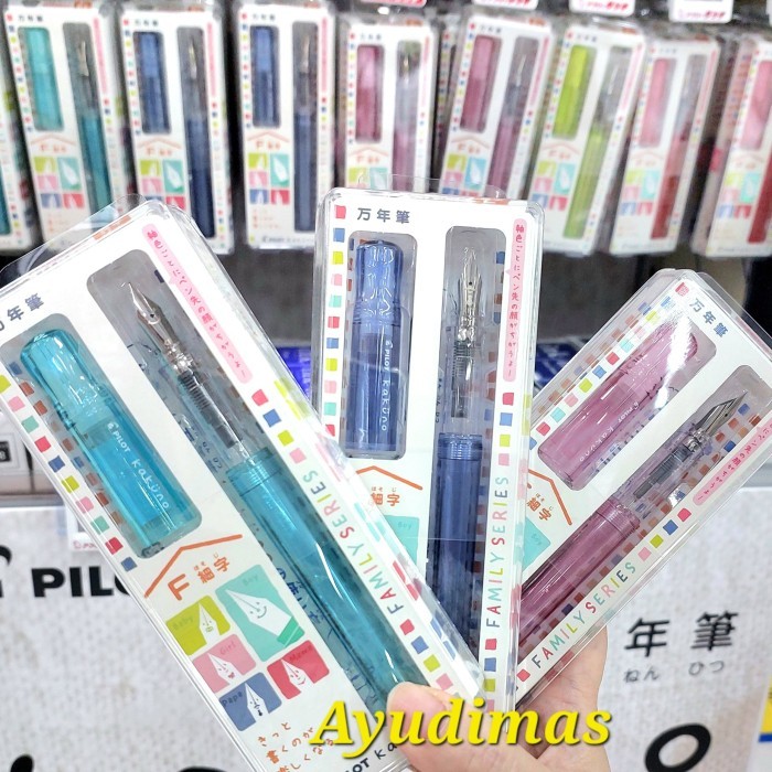 

PROMO! Pilot Kakuno CLEAR Extra Fine / Fine / Medium Nib Fountain Pen - pena / kaligrafi pen EF / F