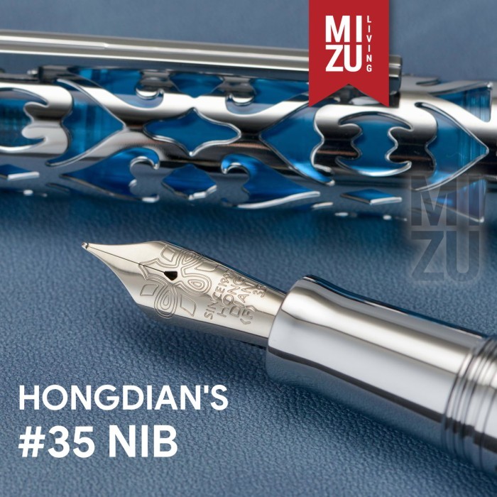 

TERBARU! HONGDIAN D1 Skeleton Overlay Piston Filler Fountain Pen Demonstrator Metal Body