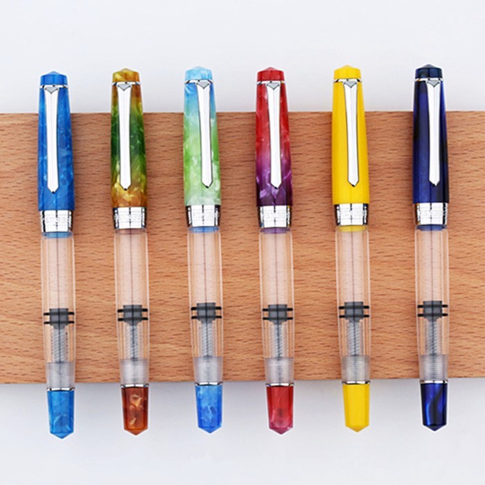 

PROMO! Moonman Penbbs 309 Piston Fountain Pen Transparent Acrylic