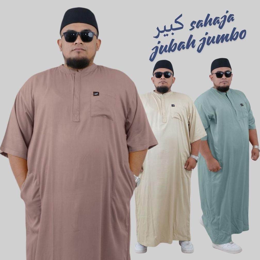 GENIE- GAS PRIA JUMBO JUBAH JUMBO DEWASA GAS JUBAH PRIA JUMBO LENGAN PANJANG JUBAH JUMBO PREUM JUBAH