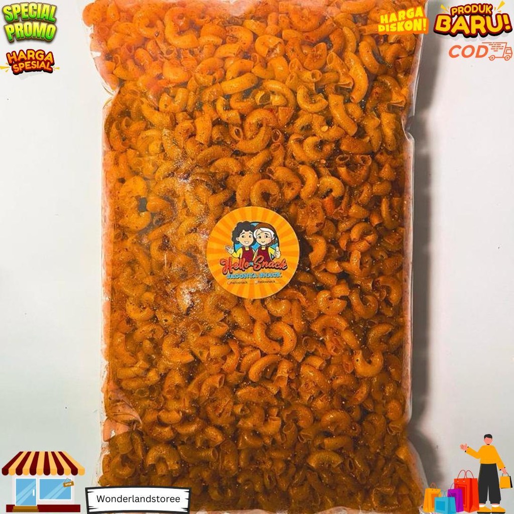 

Promo !!! 1 Kg Makaroni Cikruh Pedas / Ext Pedas / Original Daun Jeruk. D Cod