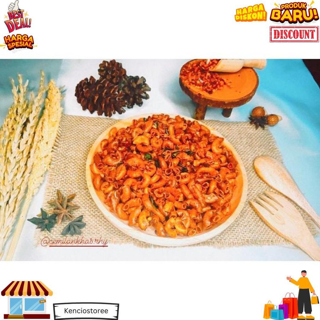 

Cod Makaroni Bantet 500Gr / Kencur Extra Daun Jeruk / Snack / Cemilan Pedas / Snack Kiloan D Sale