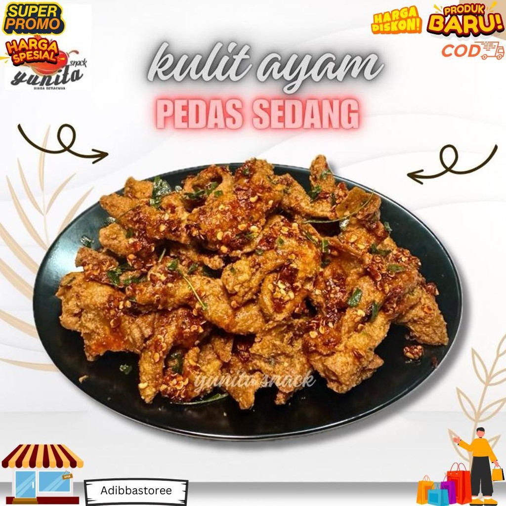 

Keripik Kulit Crispy Pedas Daun Jeruk 250 Gram D Sale