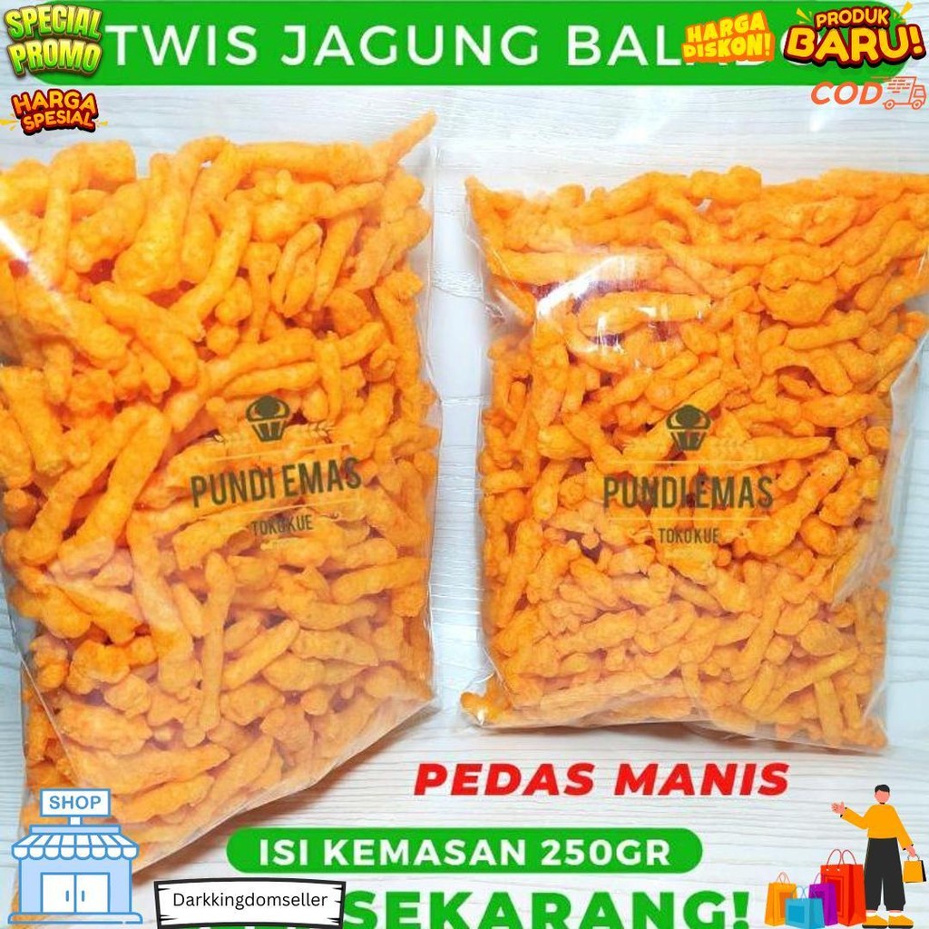 

Twist Twist Jagung Balado - 250 Gr Pedas Manis Twis Twis Cheetos D Best Seller