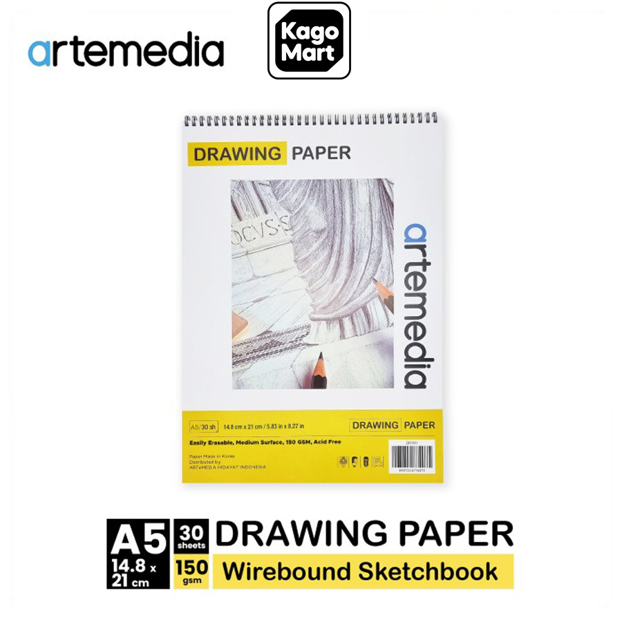 

Artemedia Drawing Paper Book Spiral Binding A5 A4 A3 Buku Gambar