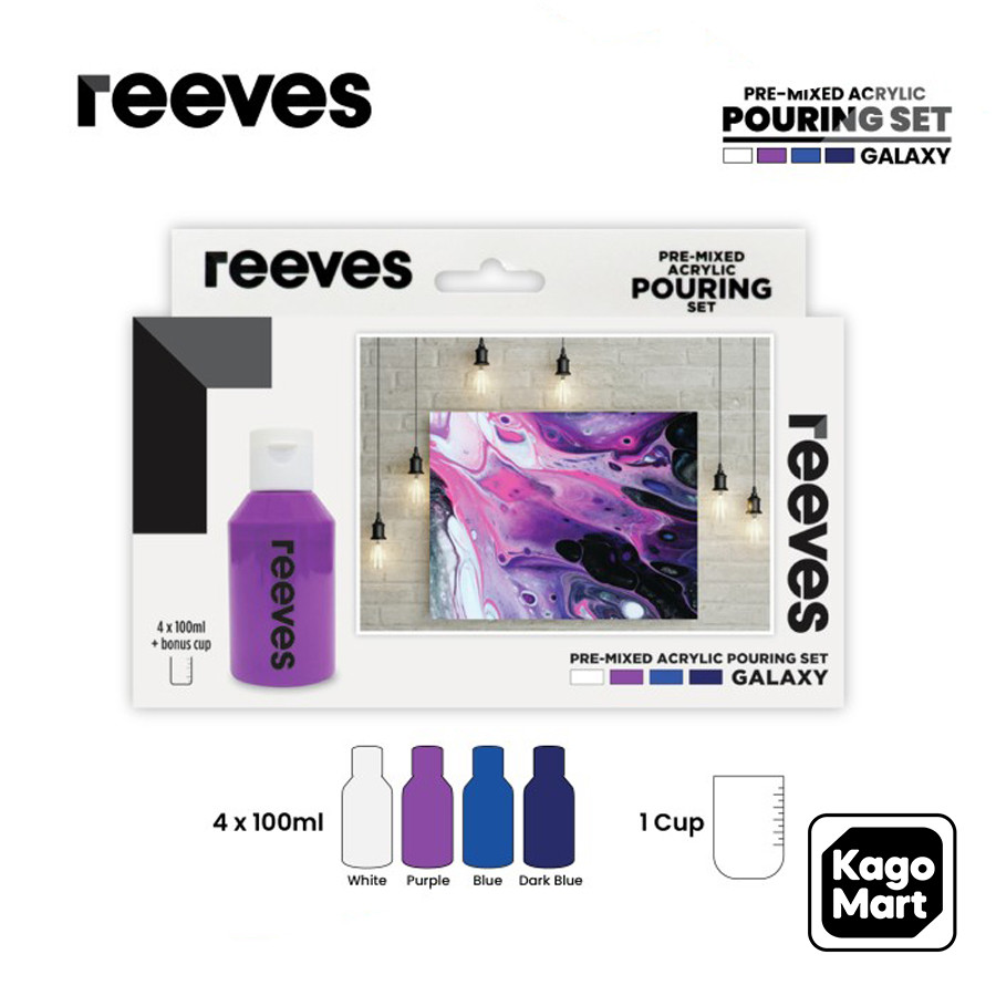 

Reeves Acrylic Pouring Pre Mixed Color Paint Cat Akrilik