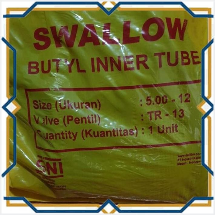[pon] ban dalam 500-12 mobil / motor roda 3 tiga swallow