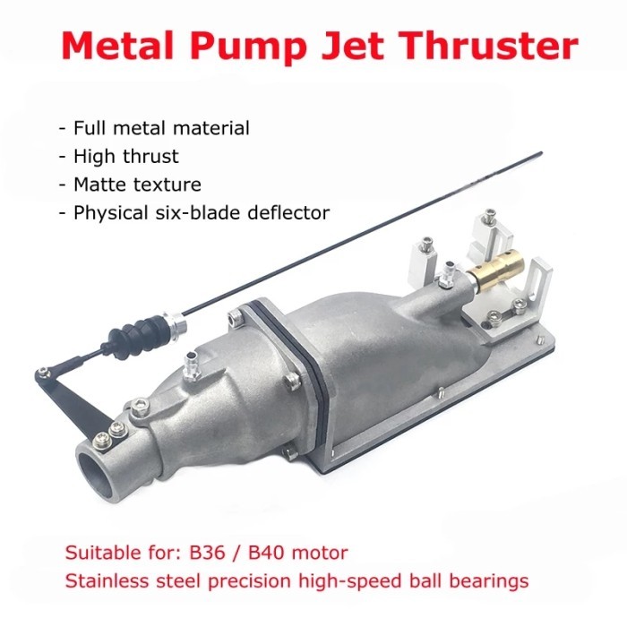 STOK TERBARU Rc Boat Metal Waterjet Pump Thruster 35mm CNC Impeller 18mm Water Jet