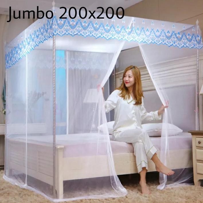 ad-532 KELAMBU TIDUR JUMBO 200X200 TEBAL MODERN MURAH Sale