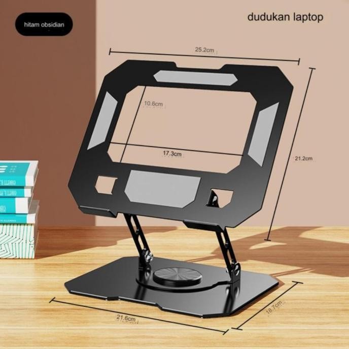 Universal Stand Laptop Aluminium 360 Rotating Alumunium For Laptop MacBook Asus acer 11-17.3" inch H