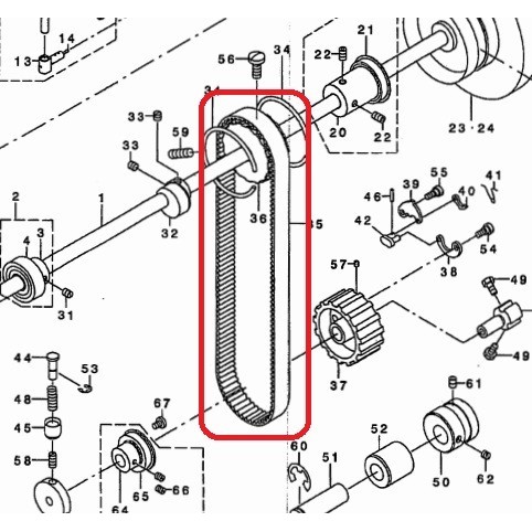 

Ready stock] 230-01308 Vanbelt / Timing Belt Mesin Jahit Juki PLC