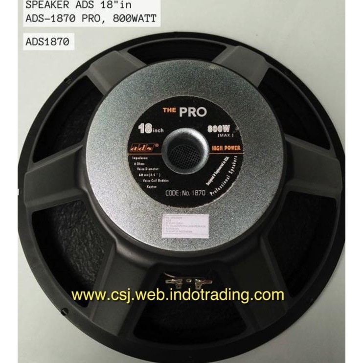 speaker ADS 18 inch 1870 Terlaris