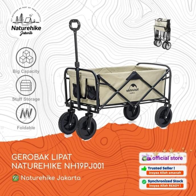 GEROBAK LIPAT NATUREHIKE NH19PJ001 KERANJANG PIKNIK TROLI CAMPING