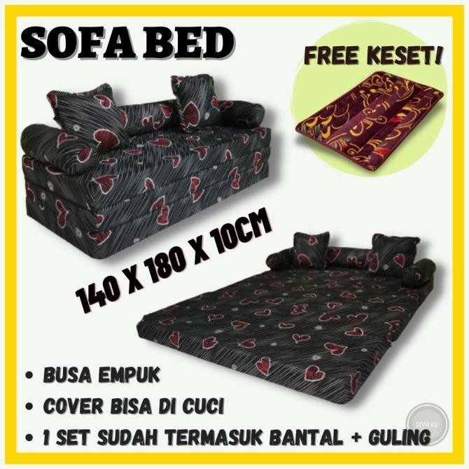 Inthebox Sofabed Minimalis Kasur Busa Lipat Garansi 5 Tahun Sofa Bed