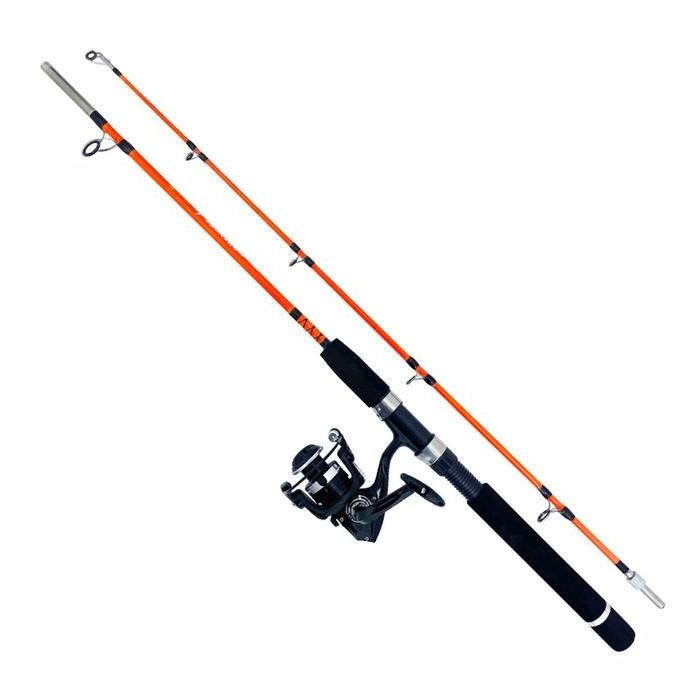 Aquapro 1 Set Paket Alat Pancing Joran Strom Strike Spinning Rod Fishing dengan Reel Pancing Terlari