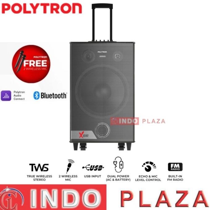 SPEAKER TROLI / TROLLEY POLYTRON PORTABLE 15 Inch PASPRO15F7