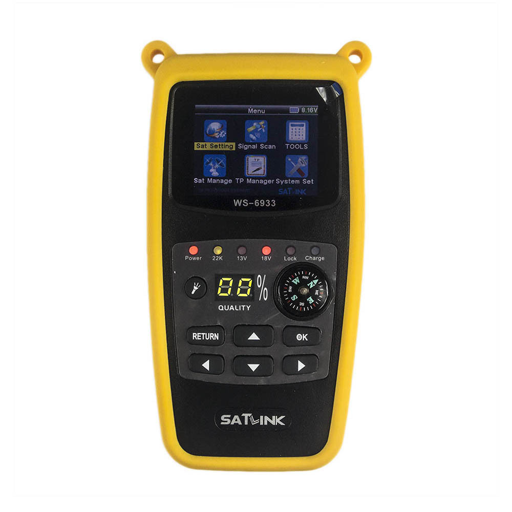 MADURAJAYYA SATLINK WS6933 LCD Satellite Finder Meter Digital satellite tv receiver with Compass Dig