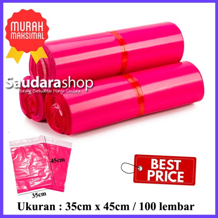 

Polymailer Packing (35Cm X 45Cm) 100 Lembar / Polymailer 35X45 Hitam Ready