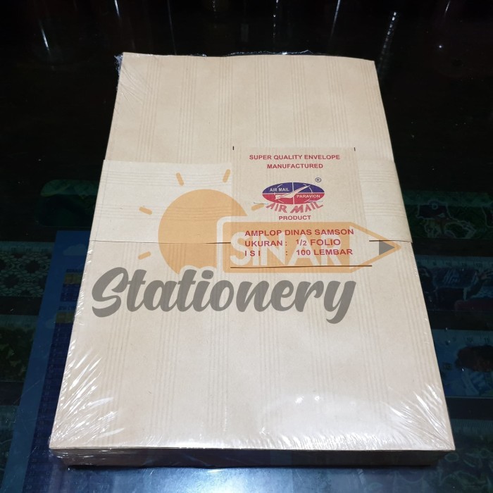 

Amplop Coklat 1/2 Folio Airmail 1Pak Isi 100Pc Terlaris