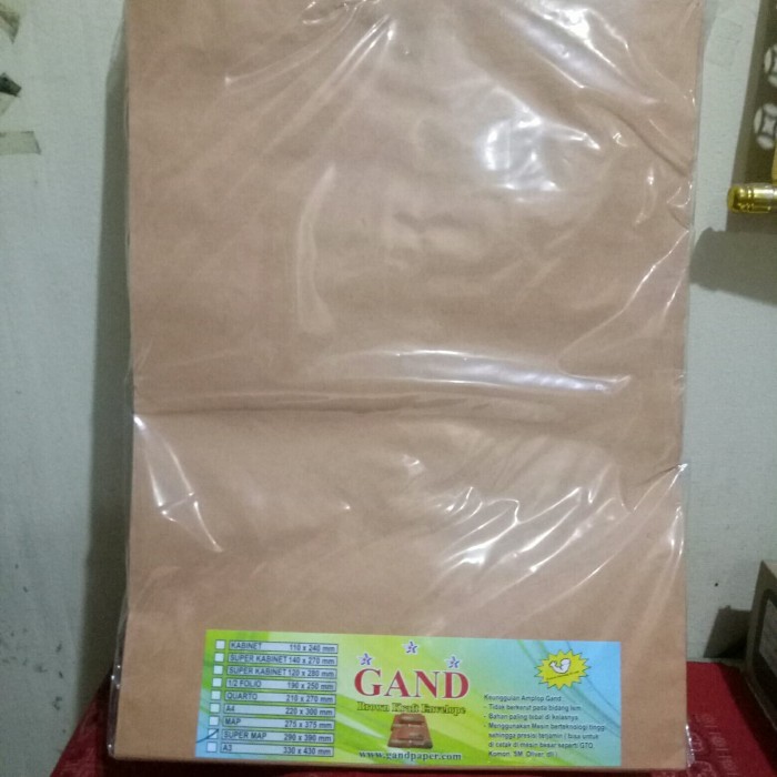 

Amplop Coklat Super Map New