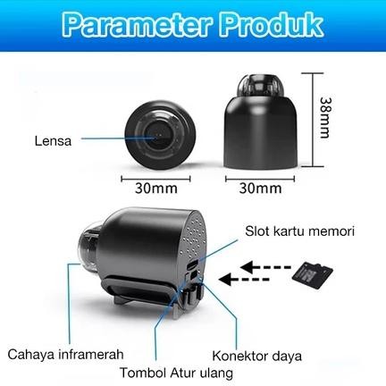 TGC-1924 Kamera Mini WIFI CCTV Mini Tersembunyi Tanpa Kabel 1080P cctv wifi jarak jauh lewat hp came