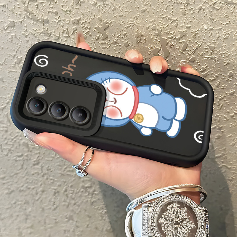 Casing Hp Untuk VIVO Y100 5G Z1 Pro Z5x Case Casing pola kucing biru Kasing HP Kesing Cesing Silikon