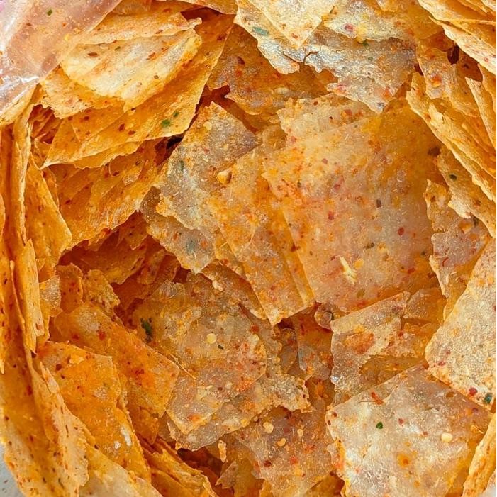 

TERLENGKAP Kripca Kripik Kaca pedas daun jeruk 500 gram