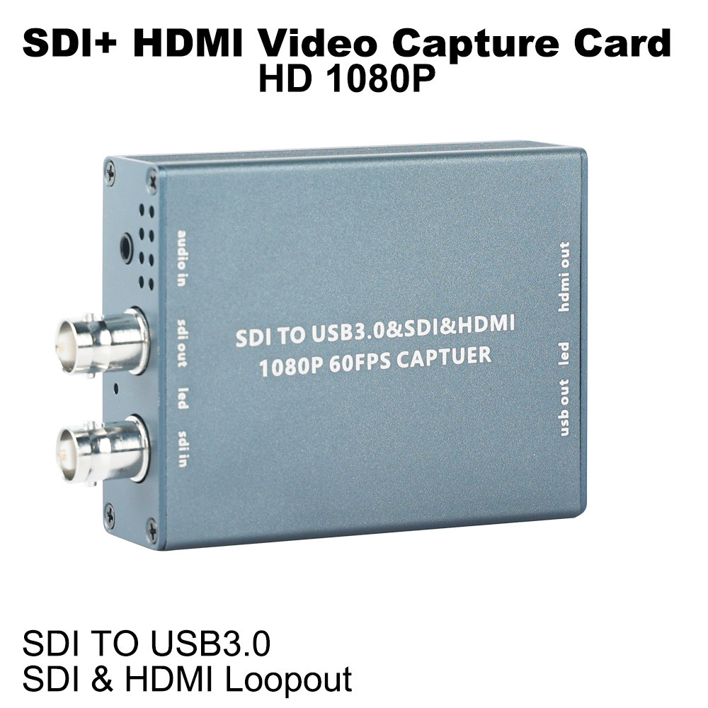 New SDI HDMI Dual Output Capture Card SDI to USB3.0 Audio Video Capture HDMI / SDI Loopout HD 1080P 