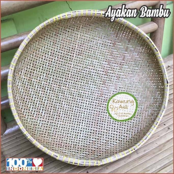 +%+%+%] Tampah / Nampah / Nyiru Ayakan Bambu Saringan Anyaman Bambu Jumbo