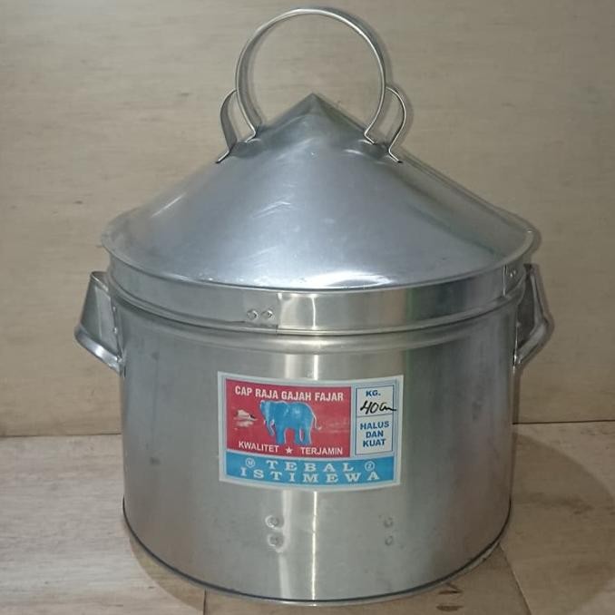 :::::::] Langseng Aluminium Kukus Bulat 40Cm Sarangan Ganda