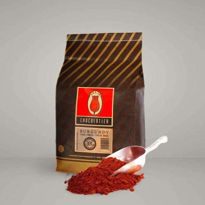 

] Coklat Bubuk Tulip Burgundy Repack 500gr