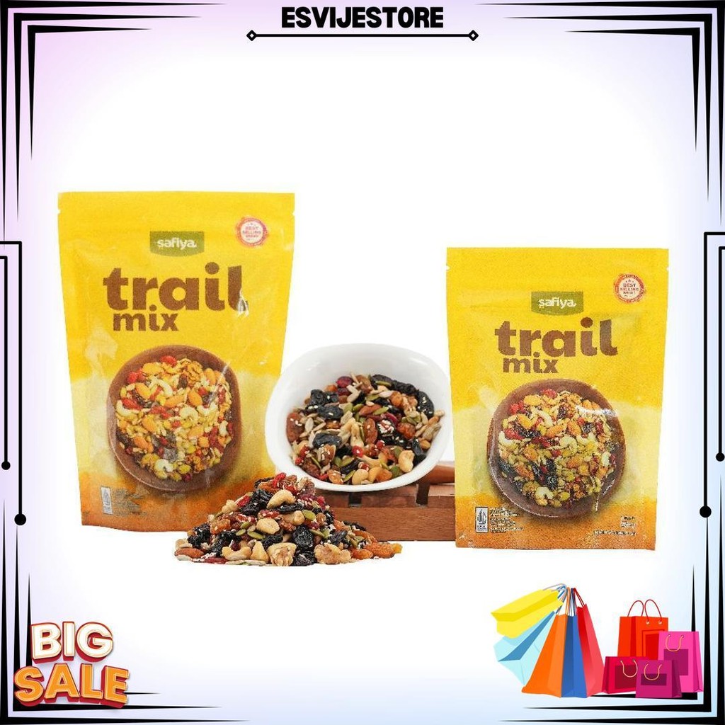 

Trail Mix Safiya 250 Gr Kacang Buah Kering | Snack Camilan Sehat Sereal Makanan Ringan Roasted Dried Fruit Healthy Food D Best Seller