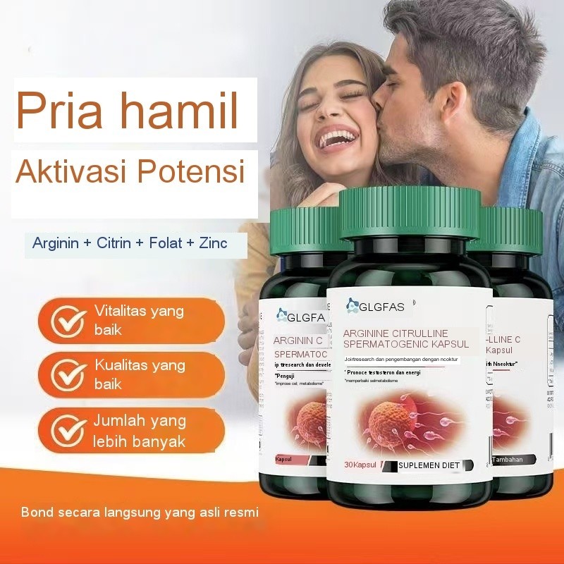 Suplemen Zinc Kapsul Arginine untuk Pria&Asam folat membantu dalam kehamilan yang mudah