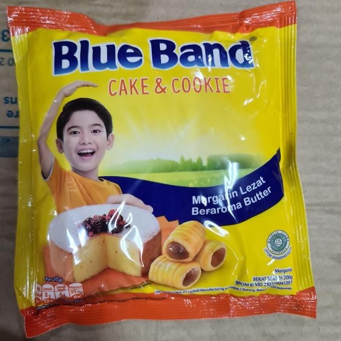 

Mentega Blueband sachet cake and cookies 200 gram / Blue band cookie ICA