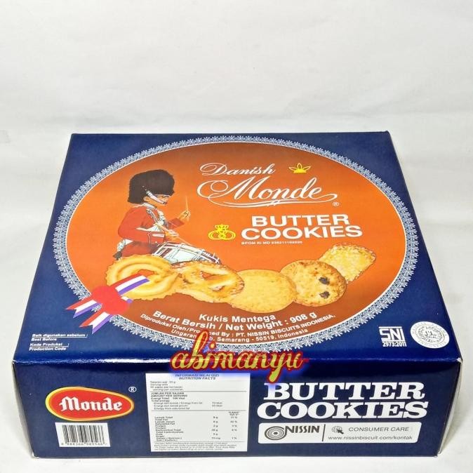 

DANISH MONDE BUTTER COOKIES KALENG ICA