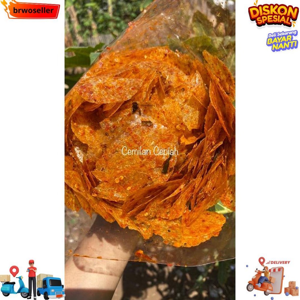 

Kripca / Keripik Kaca 500Gram Pedas Daun Jeruk D Terlaris