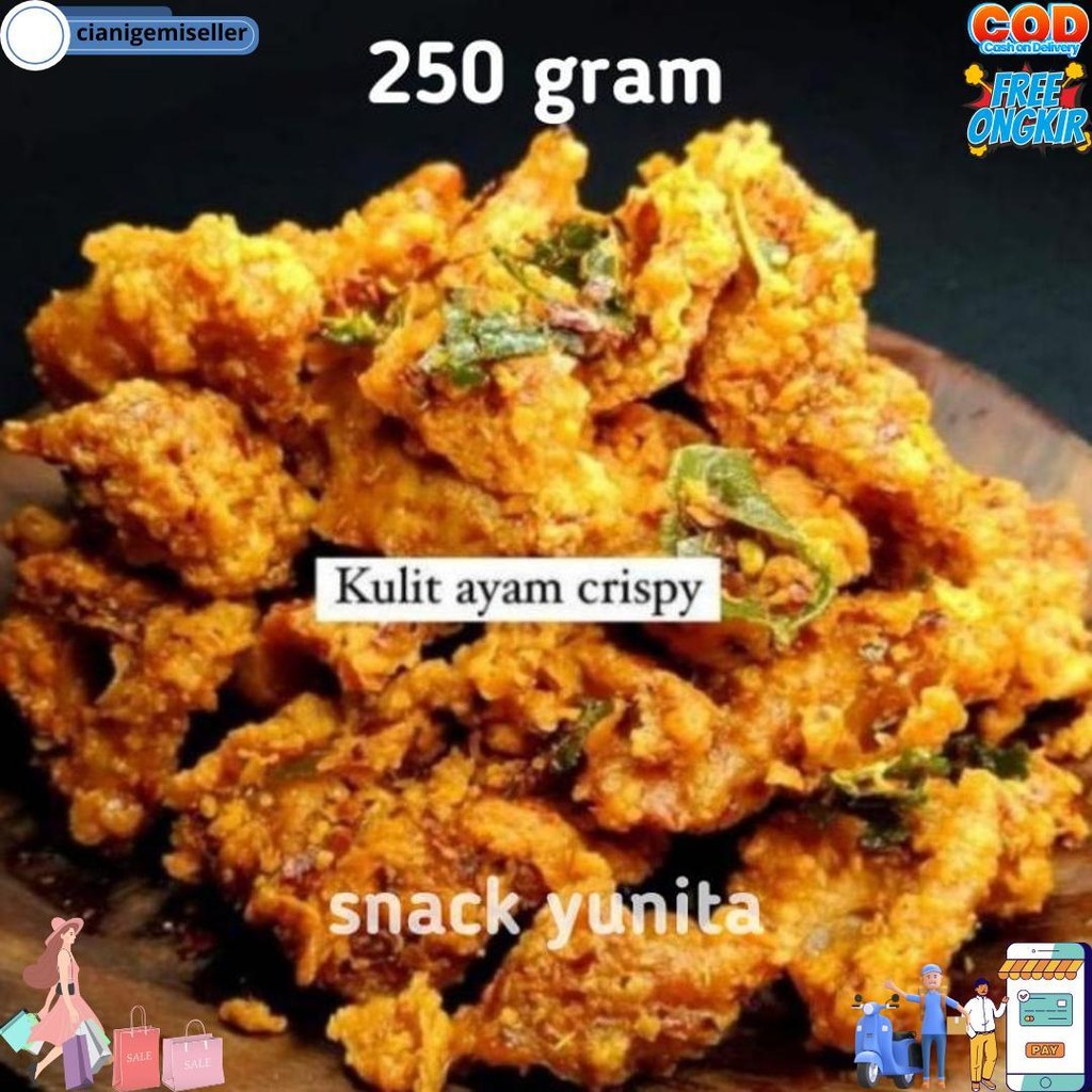 

Keripik Kulit Crispy Pedas Daun Jeruk 250 Gram D Best Seller