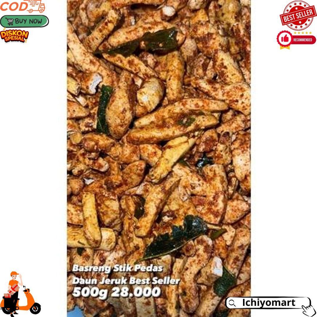 

Basreng Kering Viral 500G/ Ready Pedas Daun Jeruk D Sale