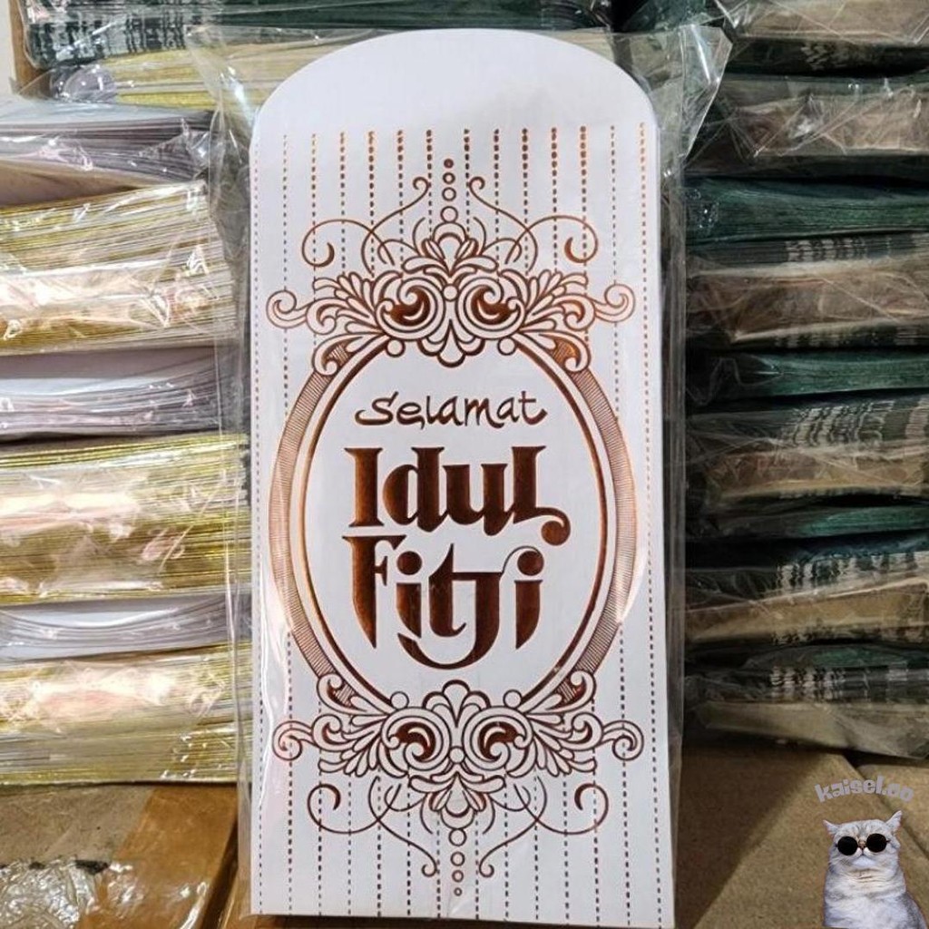 

Bellino - 100 Pcs Amplop Lebaran Idul Fitri Size M / Ampau Lebaran Ukuran Sedang Angpau Lebaran Isi 100 Dan 50 Lembar Cod