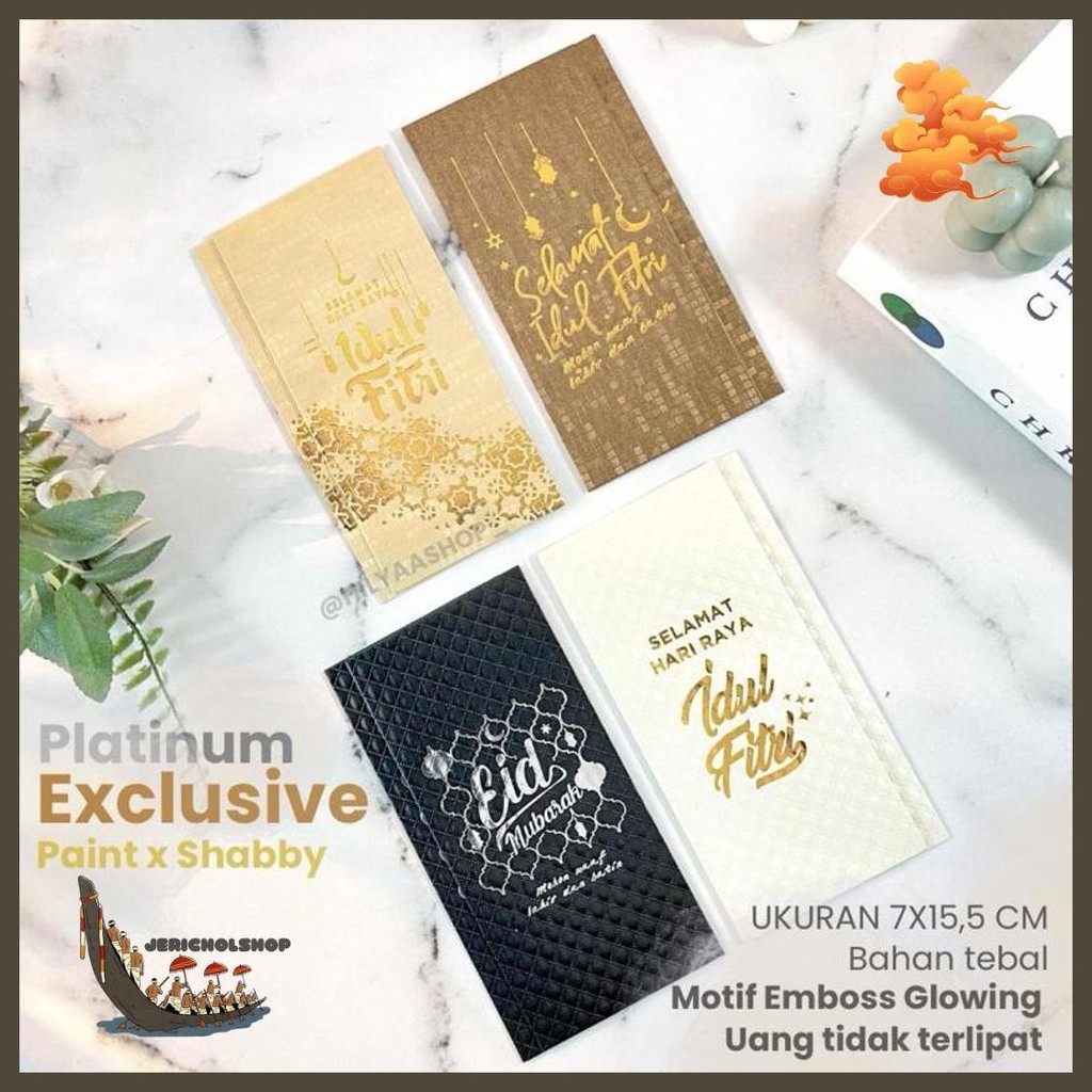 

[Platinum Exclusive] Isi 8 Pcs Full Emboss Premium / Amplop Lebaran Glossy Mewah Premium Murah Promo