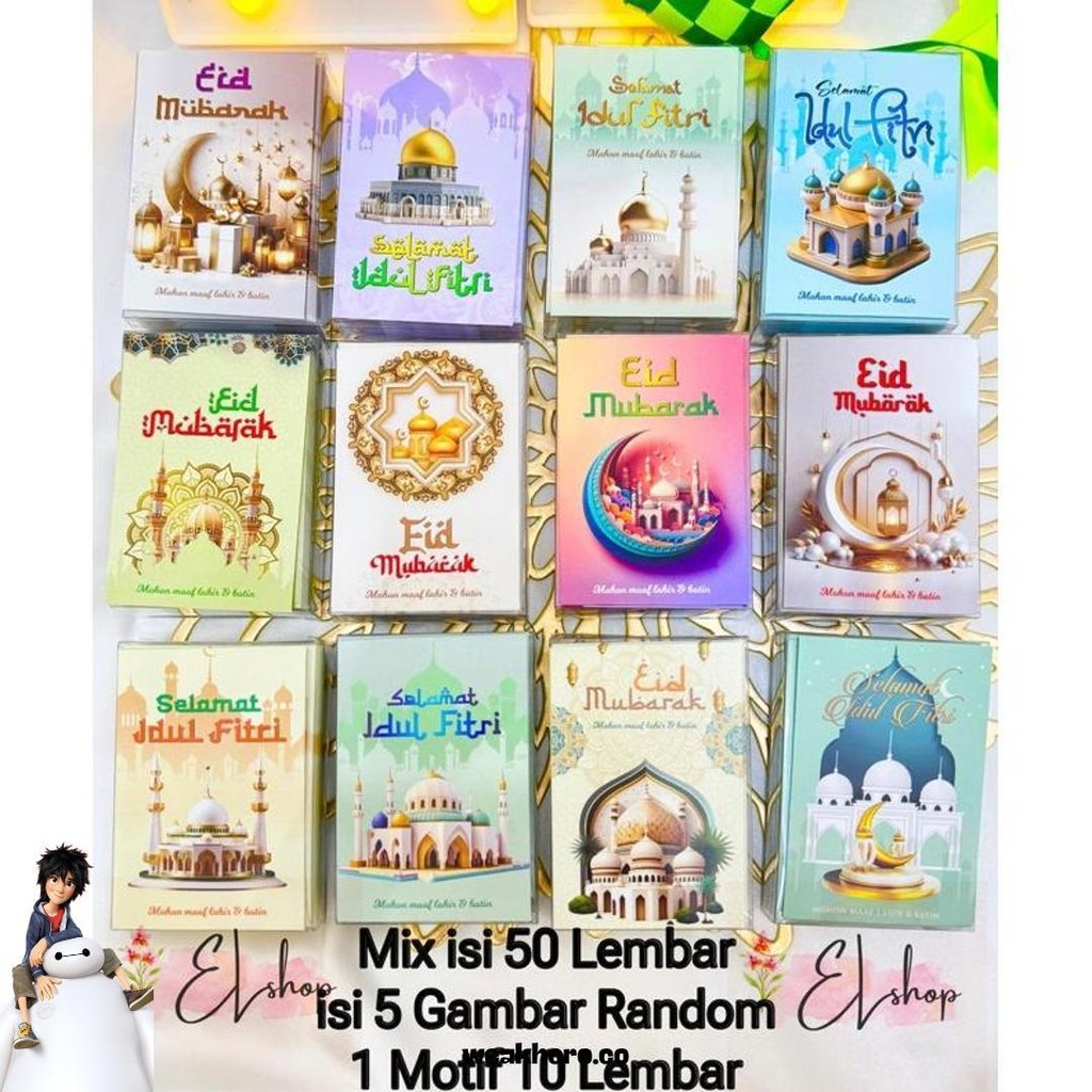 

Amplop Lebaran Mix Isi 50 Lembar Islami Idul Fitri Eid Mubarak Promo
