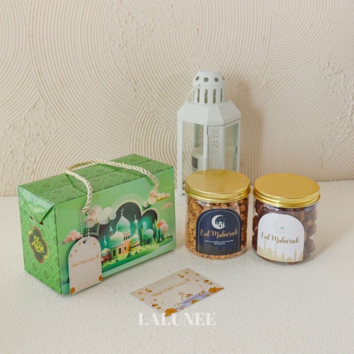 

New! Hampers Lebaran Idul Fitri isi 2 Jar Kue Kering Ramadhan - KacangKurma Lebaran