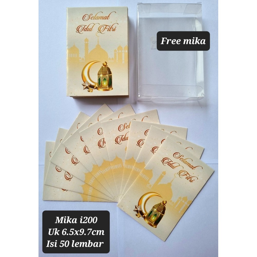 

New! G♫Q7 Amplop Lebaran Hari Raya Idul Fitri Mika Isi 50 Lembar Edisi Lebaran