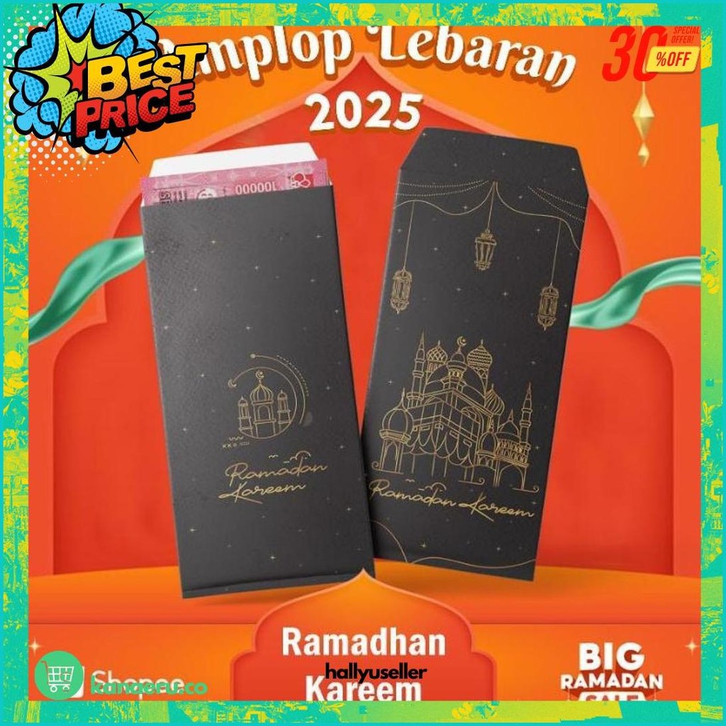 

(30Pcs) Amplop Lebaran Idul Fitri 2025 Amplop Thr Angpao Lebaran Idul Fitri Panjang Premium Murah