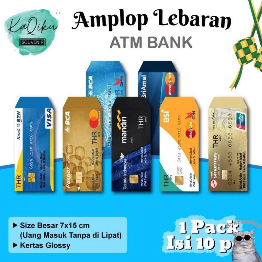 

Amplop Lebaran Atm Unik Idul Fitri & Idul Adha 1446 Hijriah Murah