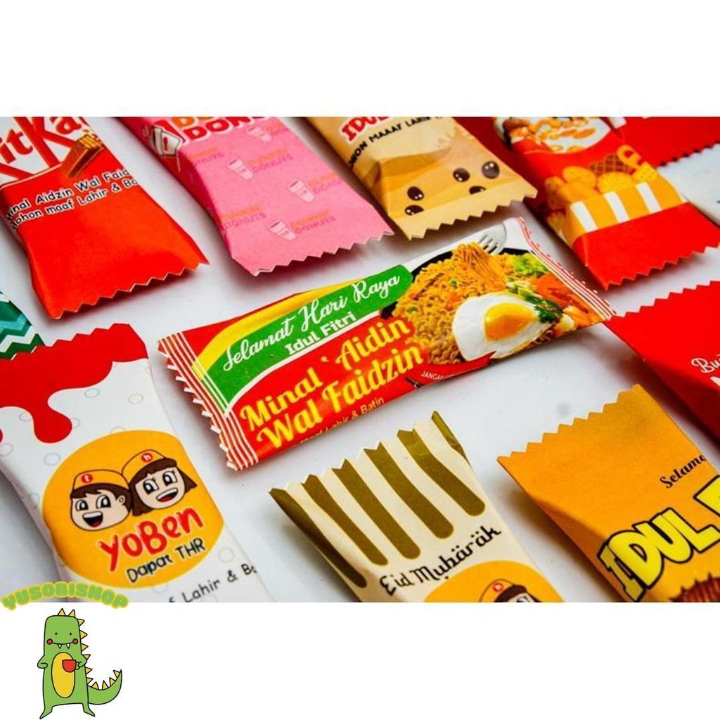 

50Pcs Amplop Lebaran Permen Amplop Viral Aestetik Angpao Murah Murah